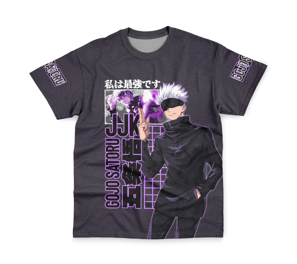 Gojo Satoru Hollow Purple Jujutsu Kaisen Streetwear T-Shirt - Anime Bad Ape