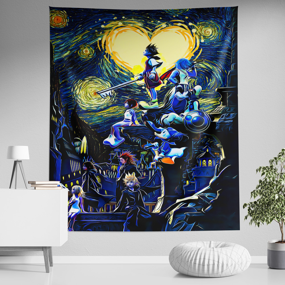 Ponyo Starry Night Studio Ghibli Tapestry - AnimeBape
