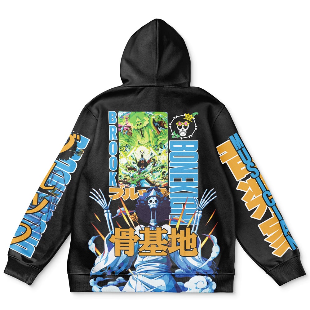 Brook V2 One Piece Streetwear Hoodie - AnimeBape