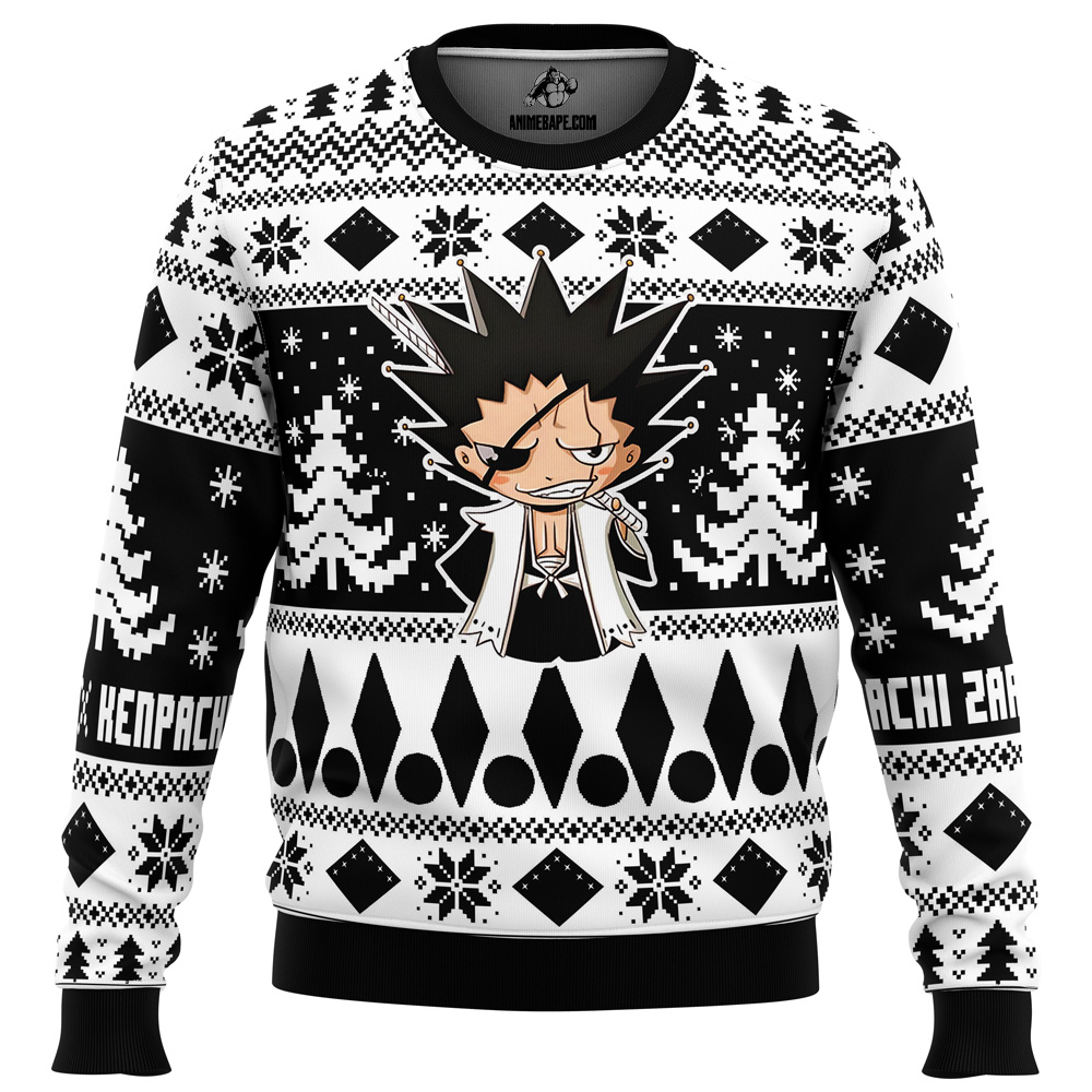 Chibi Kenpachi Zaraki Bleach Ugly Christmas Sweater