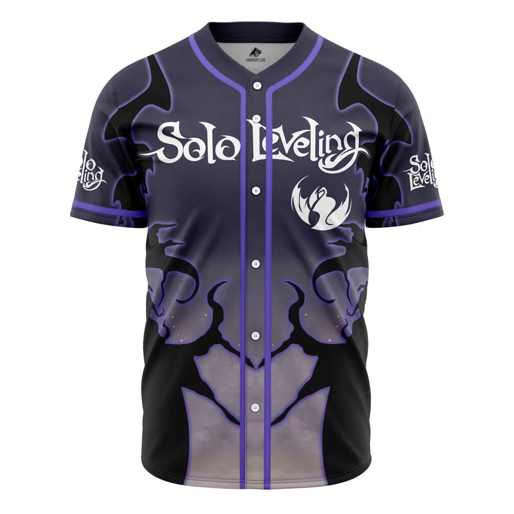 The Shadow Monarch Solo Leveling Baseball Jersey - AnimeBape