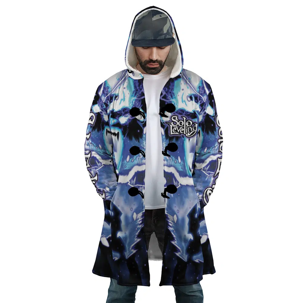 Trippy The Shadow Monarch Solo Leveling Hooded Cloak Coats - AnimeBape