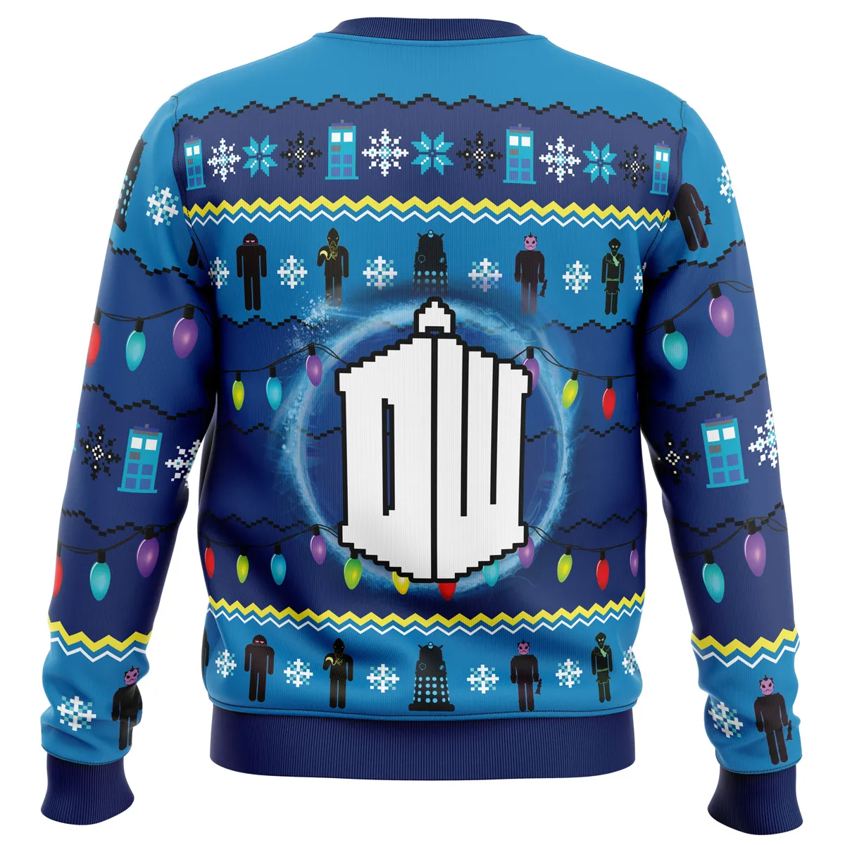 Who’s Outside Doctor Who DC Ugly Christmas Sweater