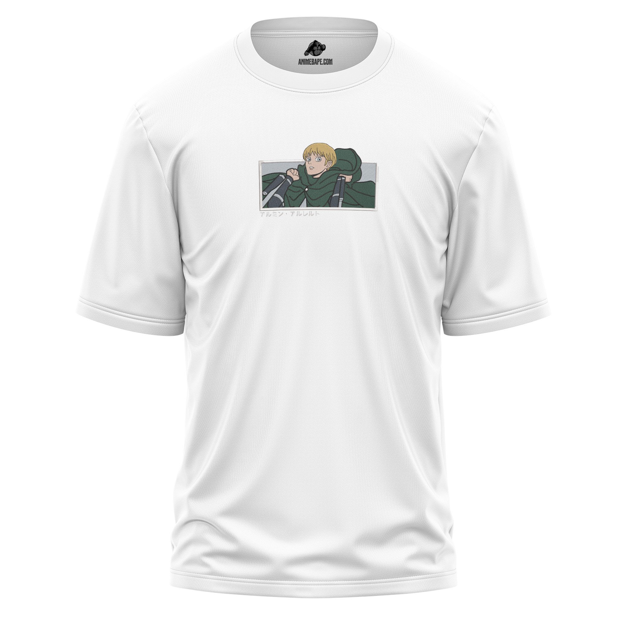 Armin Arlert Attack on Titan Embroidered T Shirt