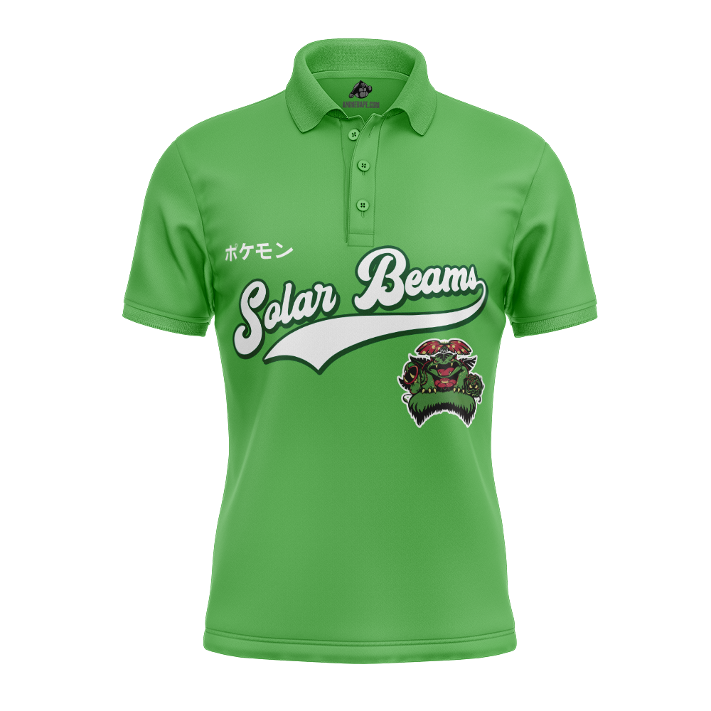 Solar Beams Pokemon Polo Golf Shirt