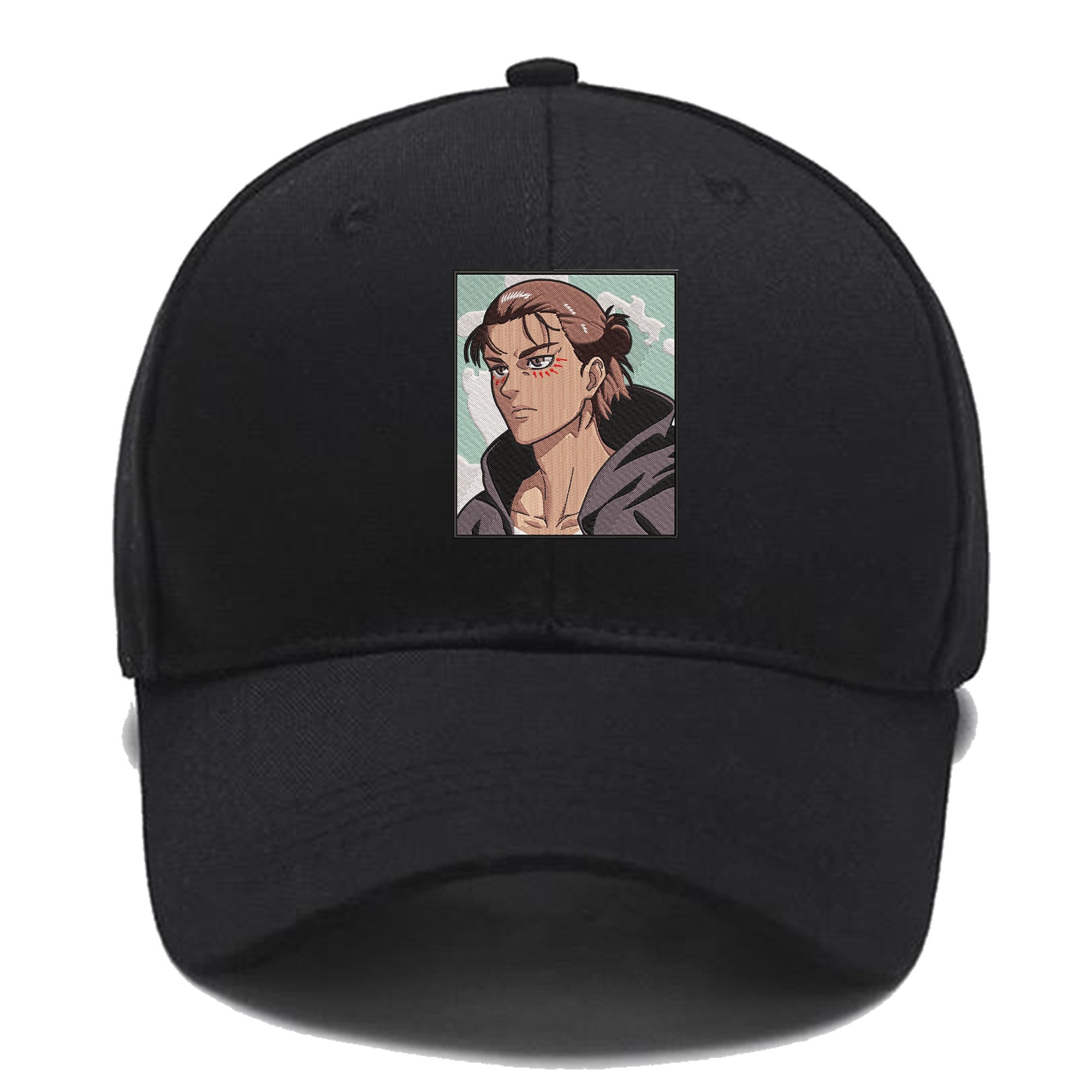 Adult Eren Yeager Attack On Titan Embroidered Baseball Cap 3