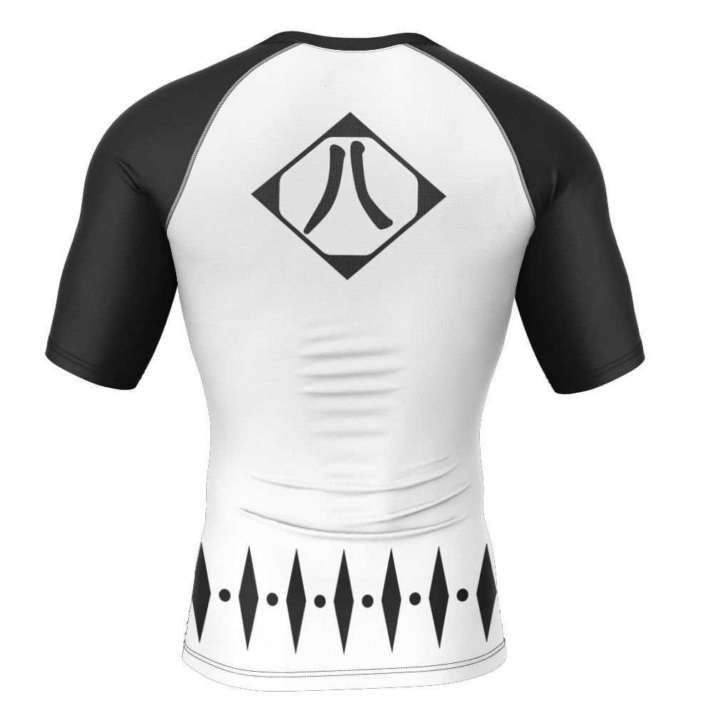 8th Division Captain Kyoraku Shunsui Bleach Short Sleeve Rash Guard Compression Shirt