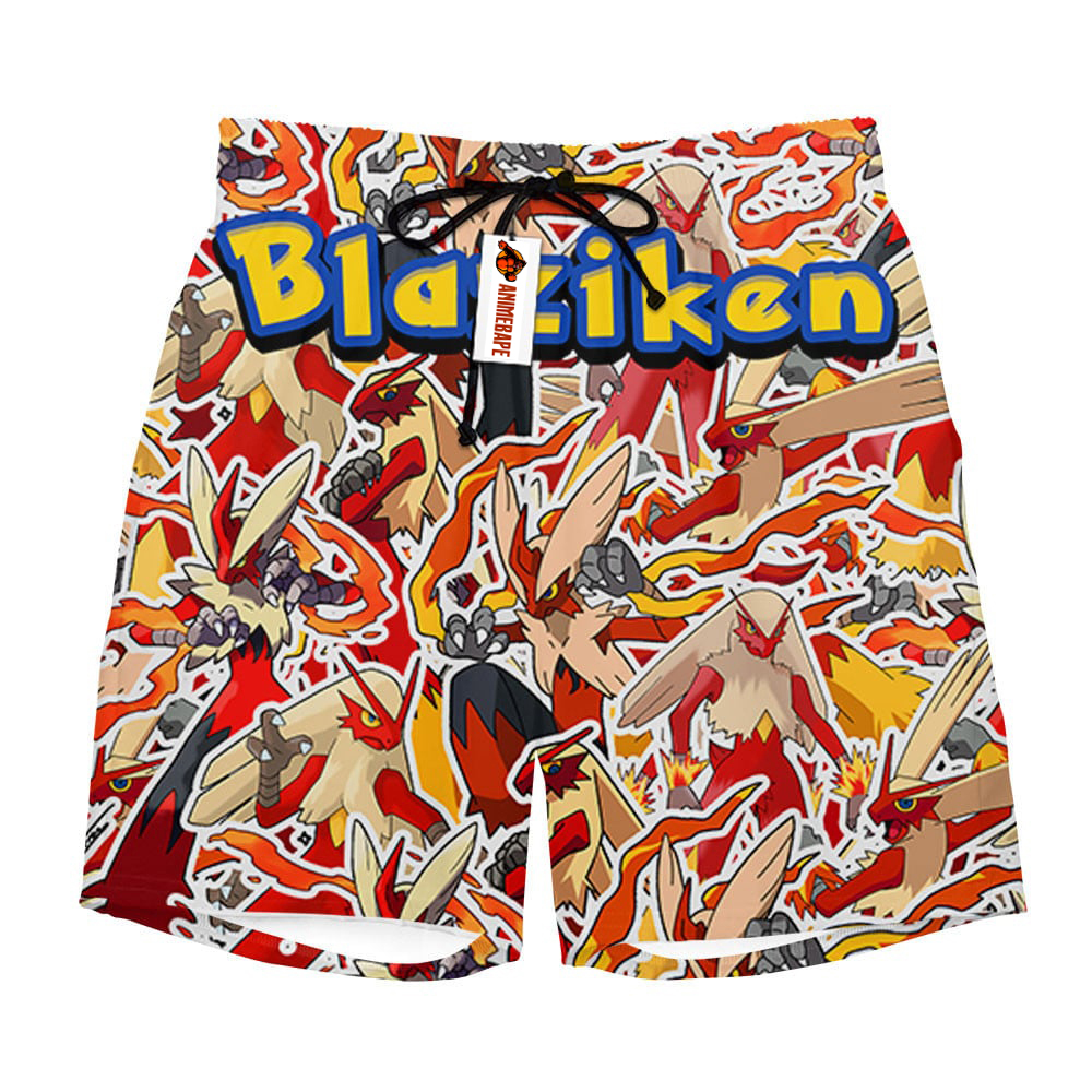 Blaziken Board Shorts Custom Style 2403 Pokemon