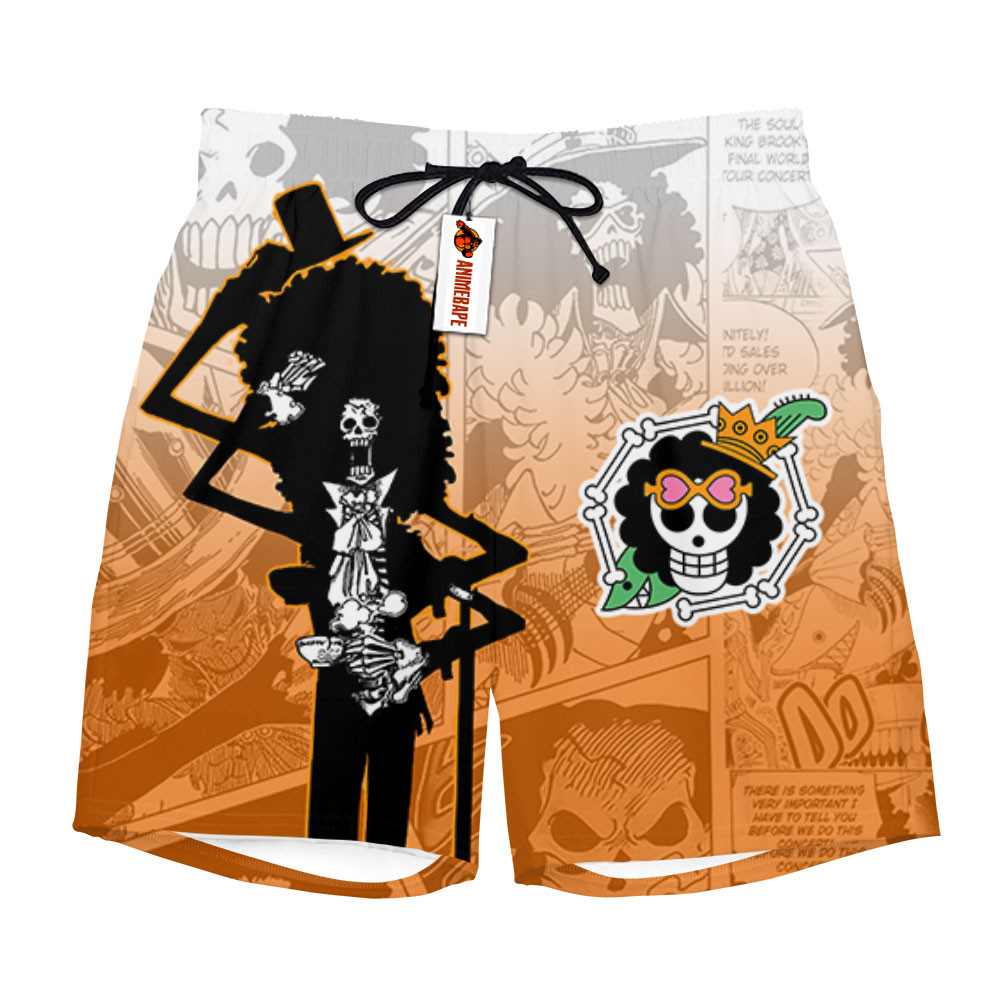 Brook Board Shorts Pants Manga Style One Piece