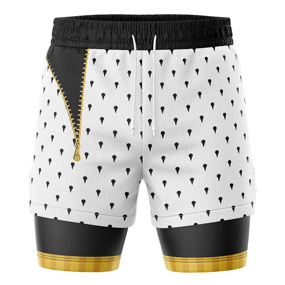 Bruno Bucciarati Jojo's Bizarre Adventure Compression Workout Training Shorts (2-in-1)