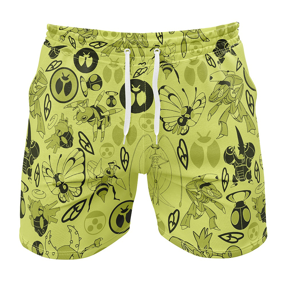 Bug Pokemon Gym Shorts