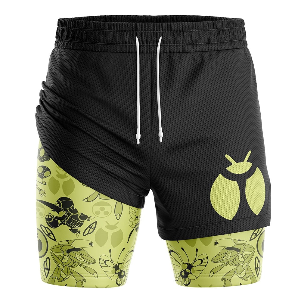 Bug V2 Pokemon Compression Workout Training Shorts (2-in-1)
