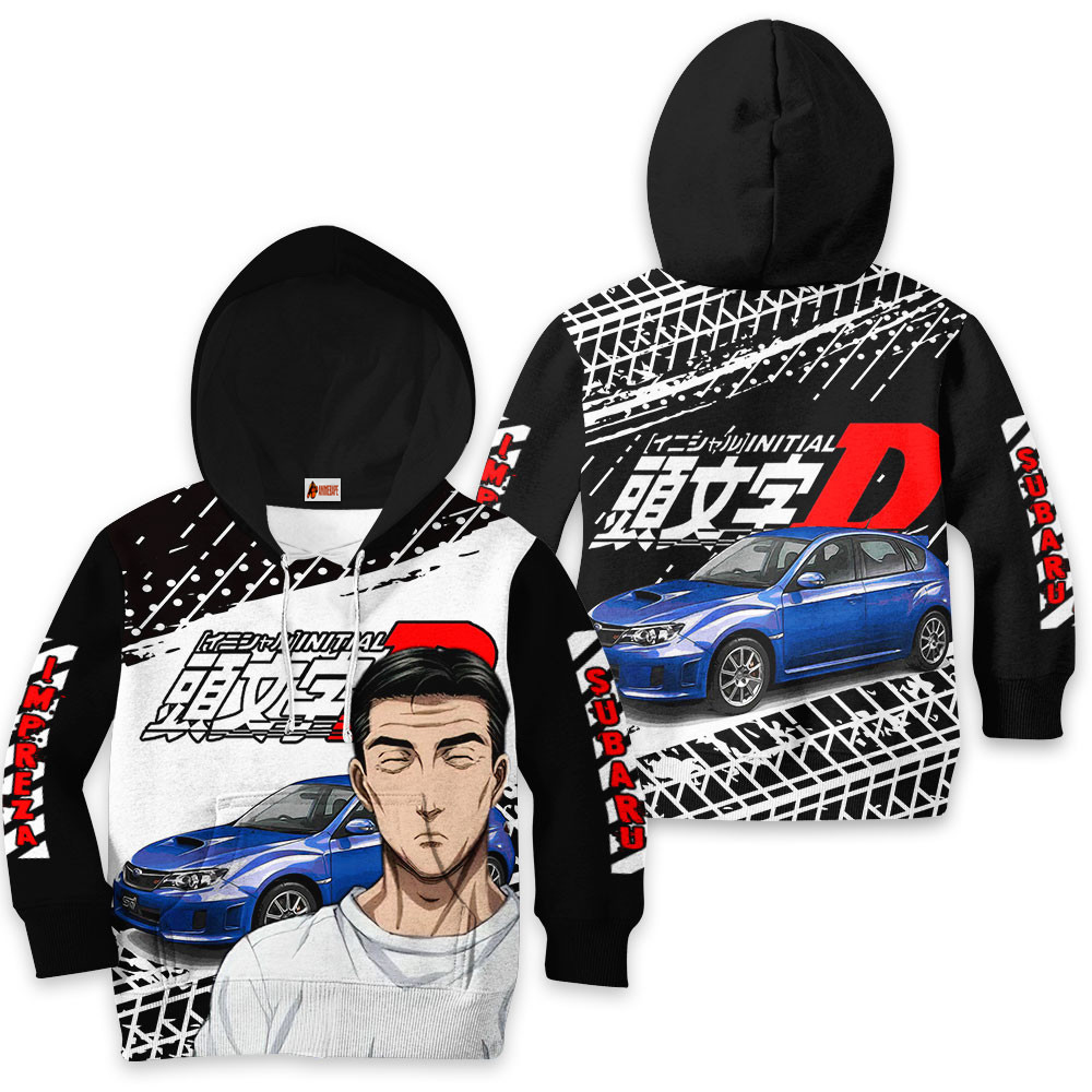 Kids Hoodie Bunta Fujiwara S Impreza Clothes 29 Initial D