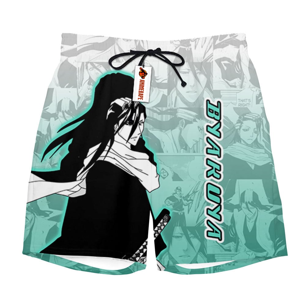 Byakuya Kuchiki Board Shorts Pants Manga Style Bleach