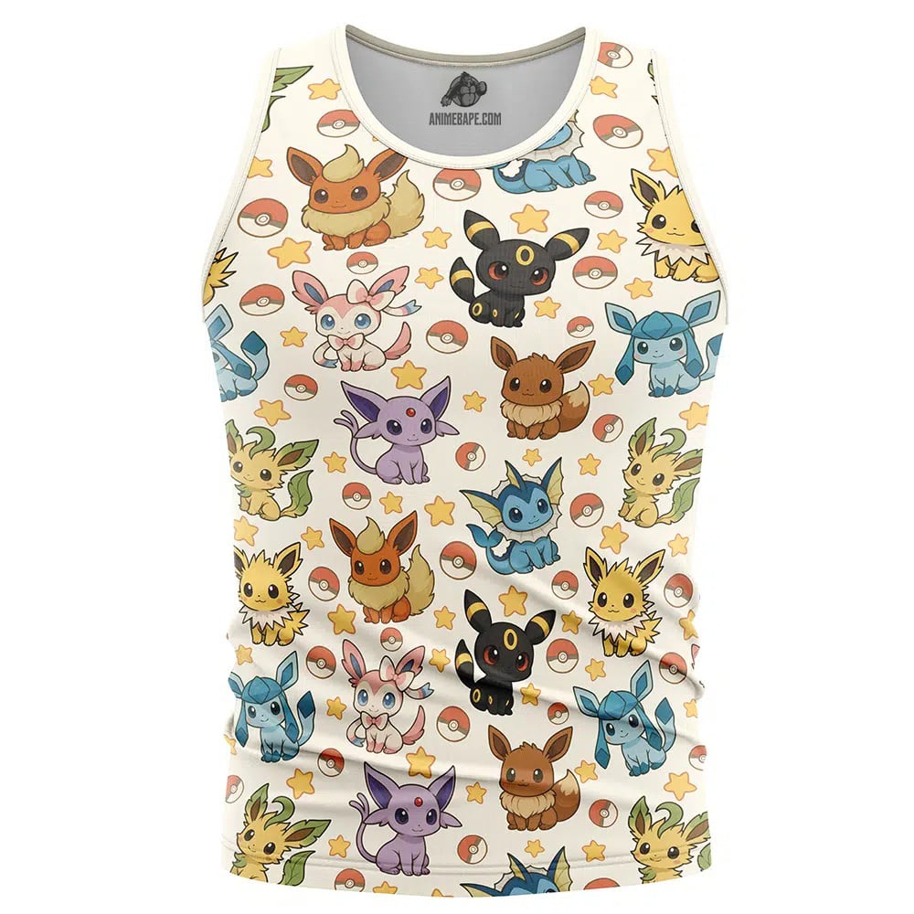 Chibi Eeveelutions Pokemon Tank Top