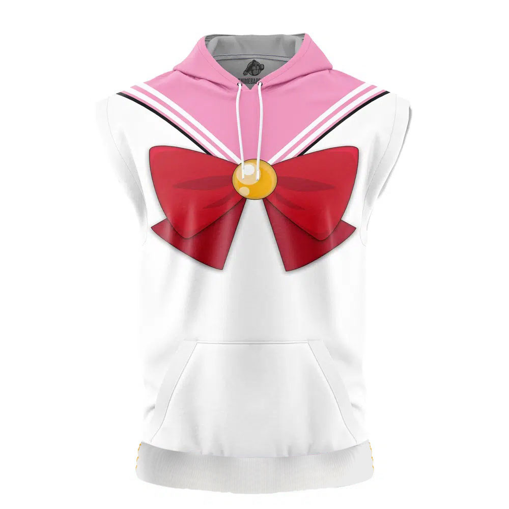 Chibiusa Sailoor Moon Cut Off Sleeveless Workout Hoodie