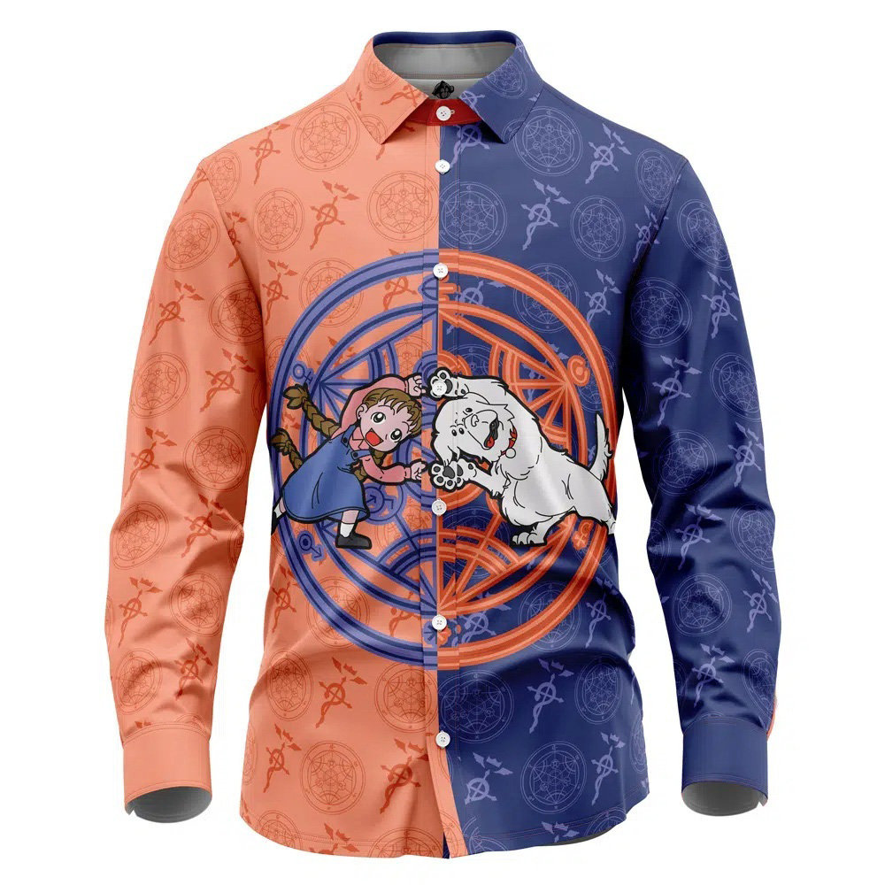 Chimera V1 Fullmetal Alchemist Long Sleeve Button Up Shirt