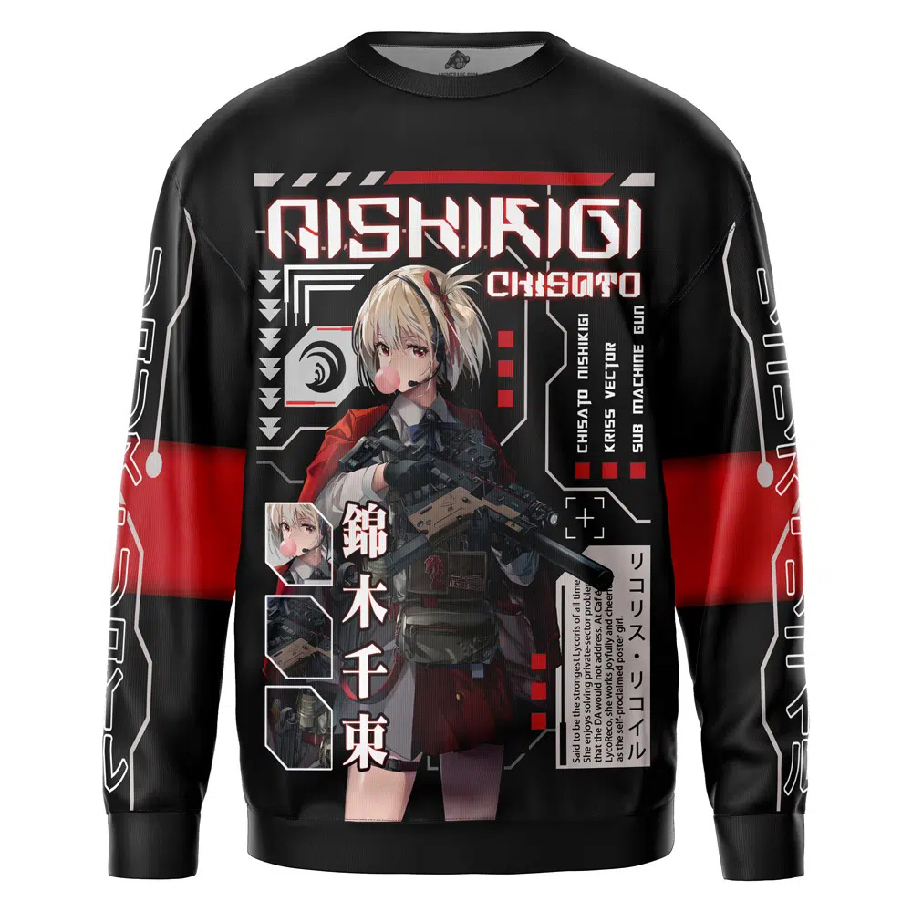 Chisato Nishikigi Lycoris Recoil Streetwear Sweatshirt