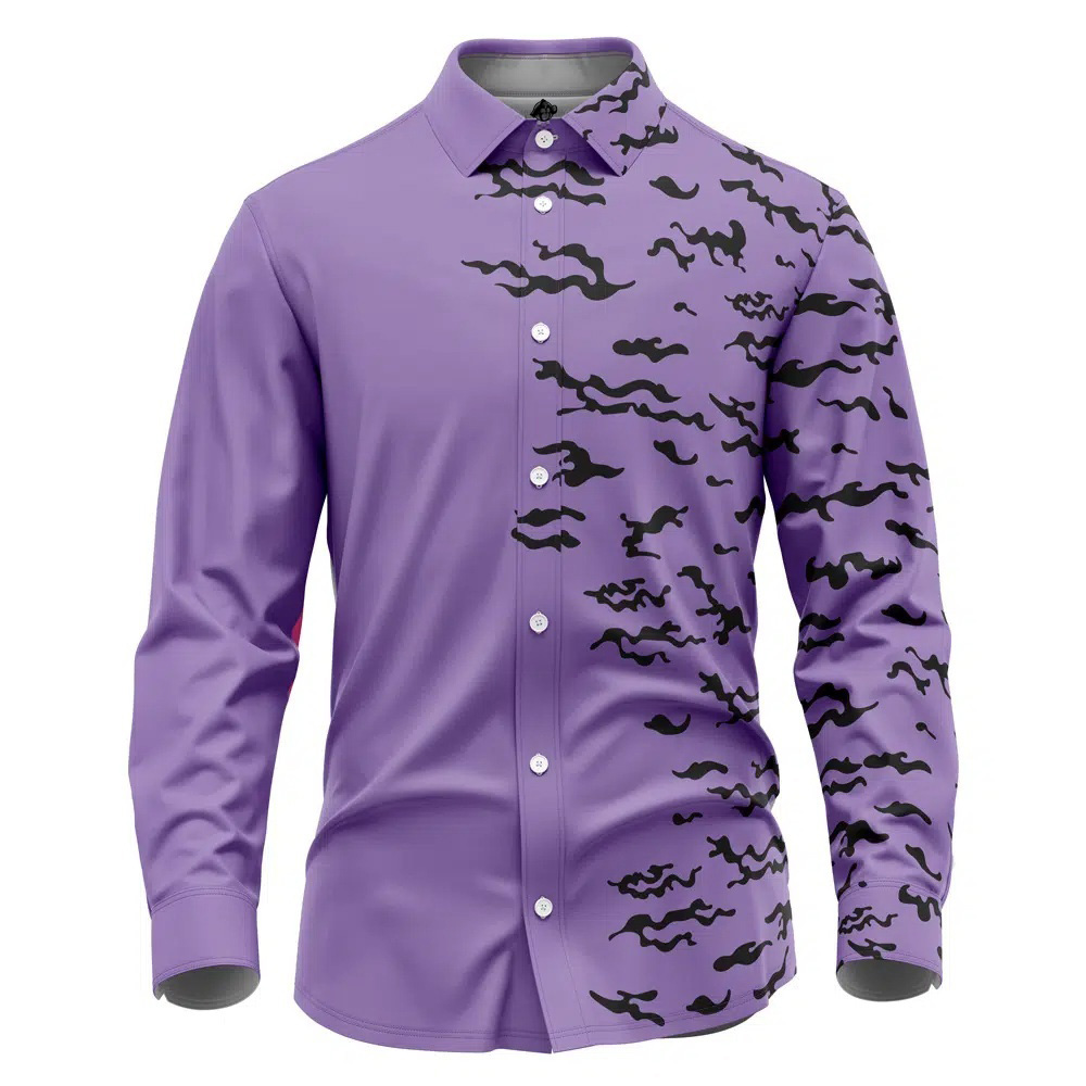 Curse Mark Shippuden Naruto Long Sleeve Button Up Shirt