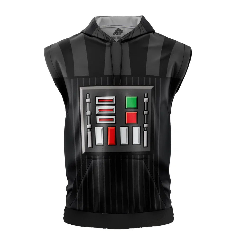 Darth Vader Star Wars Cut Off Sleeveless Workout Hoodie