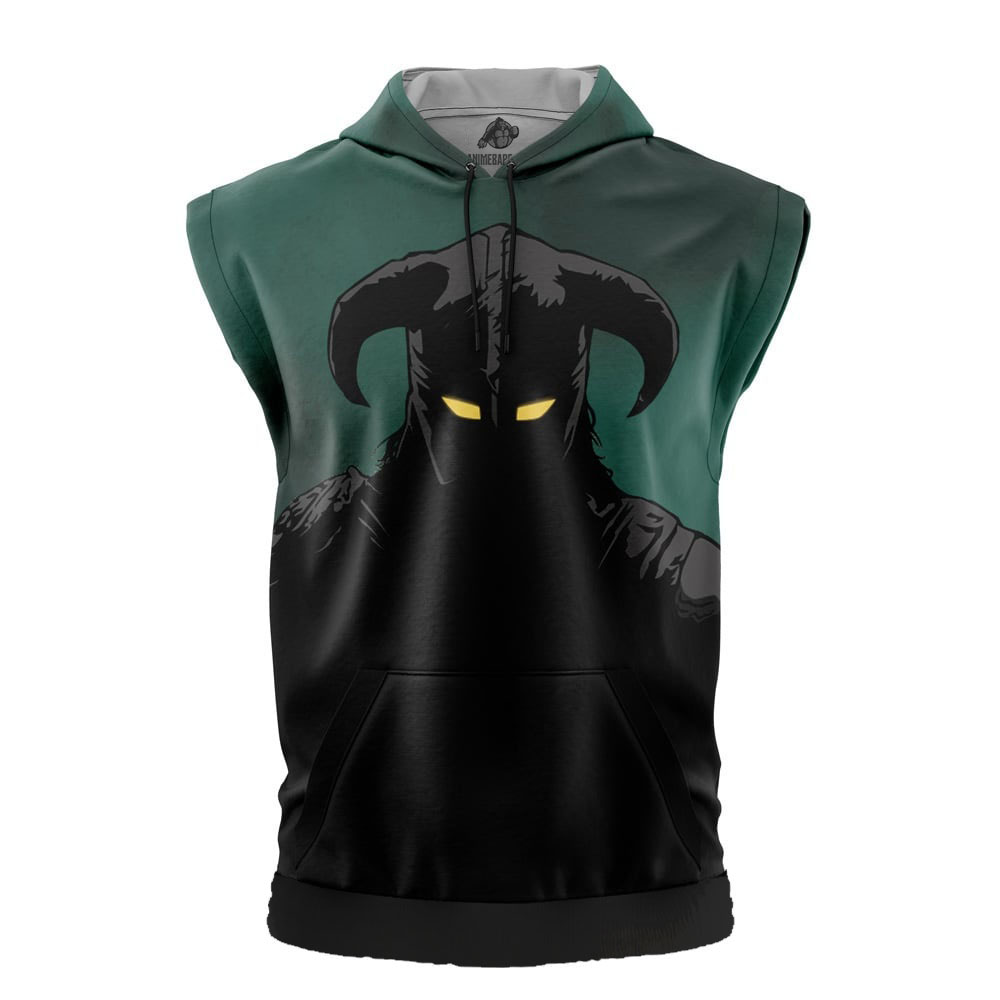 Dovahkiin Skyrim Cut Off Sleeveless Workout Hoodie