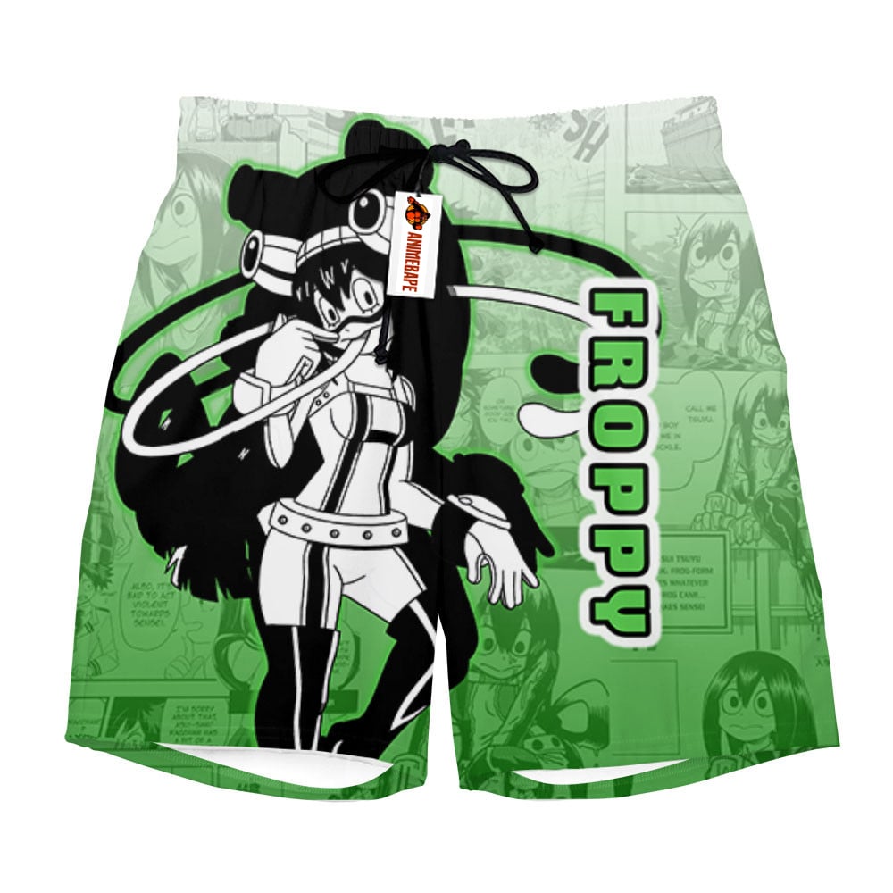 Froppy Board Shorts Pants Manga Style My Hero Academia