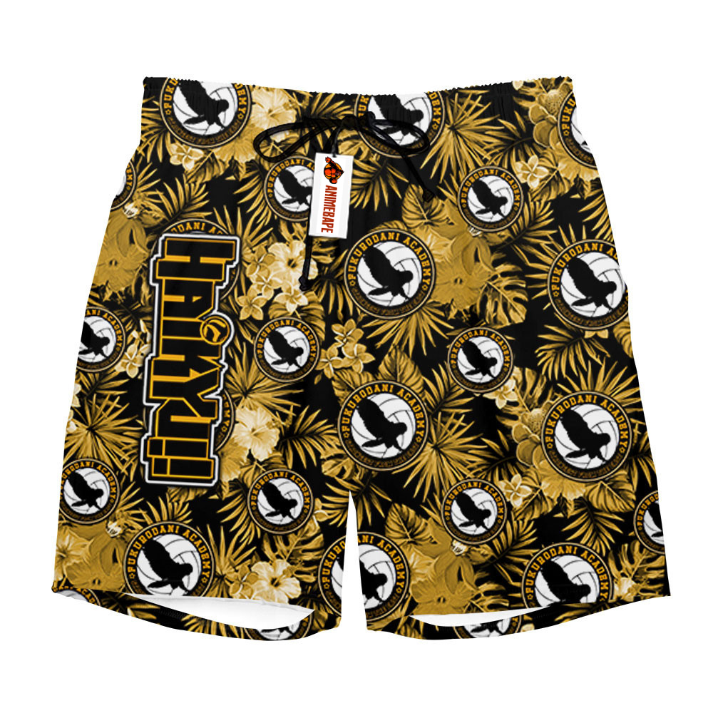 Fukurodani Hawaii Board Shorts Custom Style 1302 Haikyuu