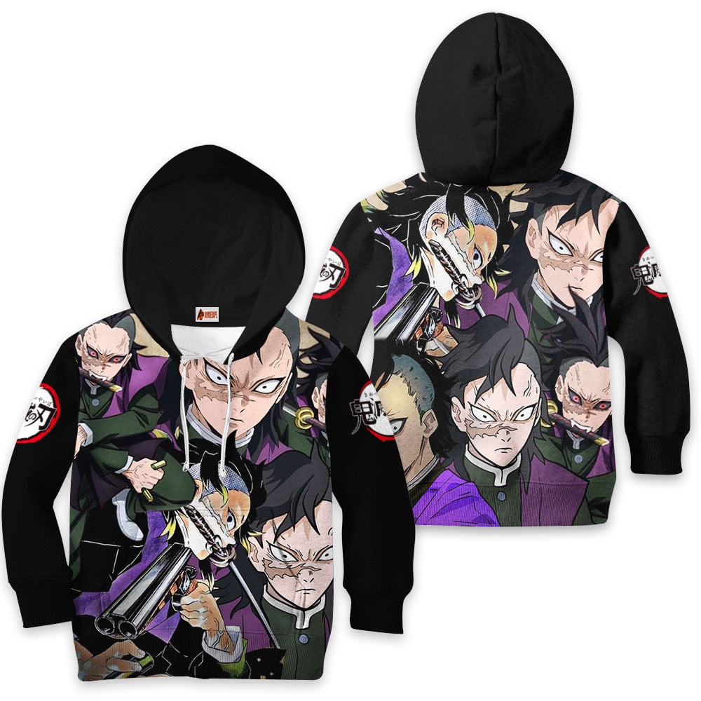 Kids Hoodie Genya Shinazugawa 51 Demon Slayer Kimetsu No Yaiba
