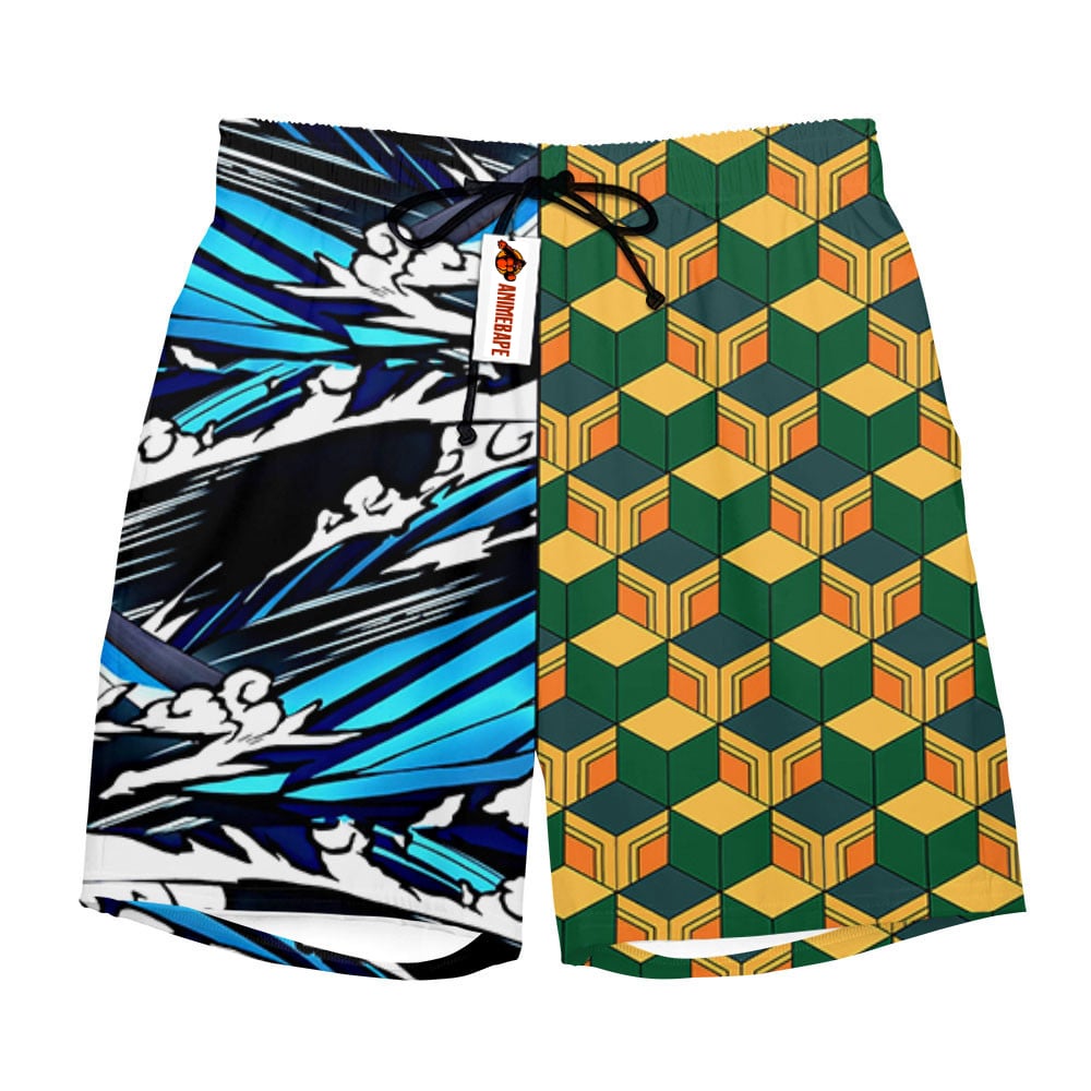 Giyu Tomioka Board Shorts Custom Style 2504 Demon Slayer