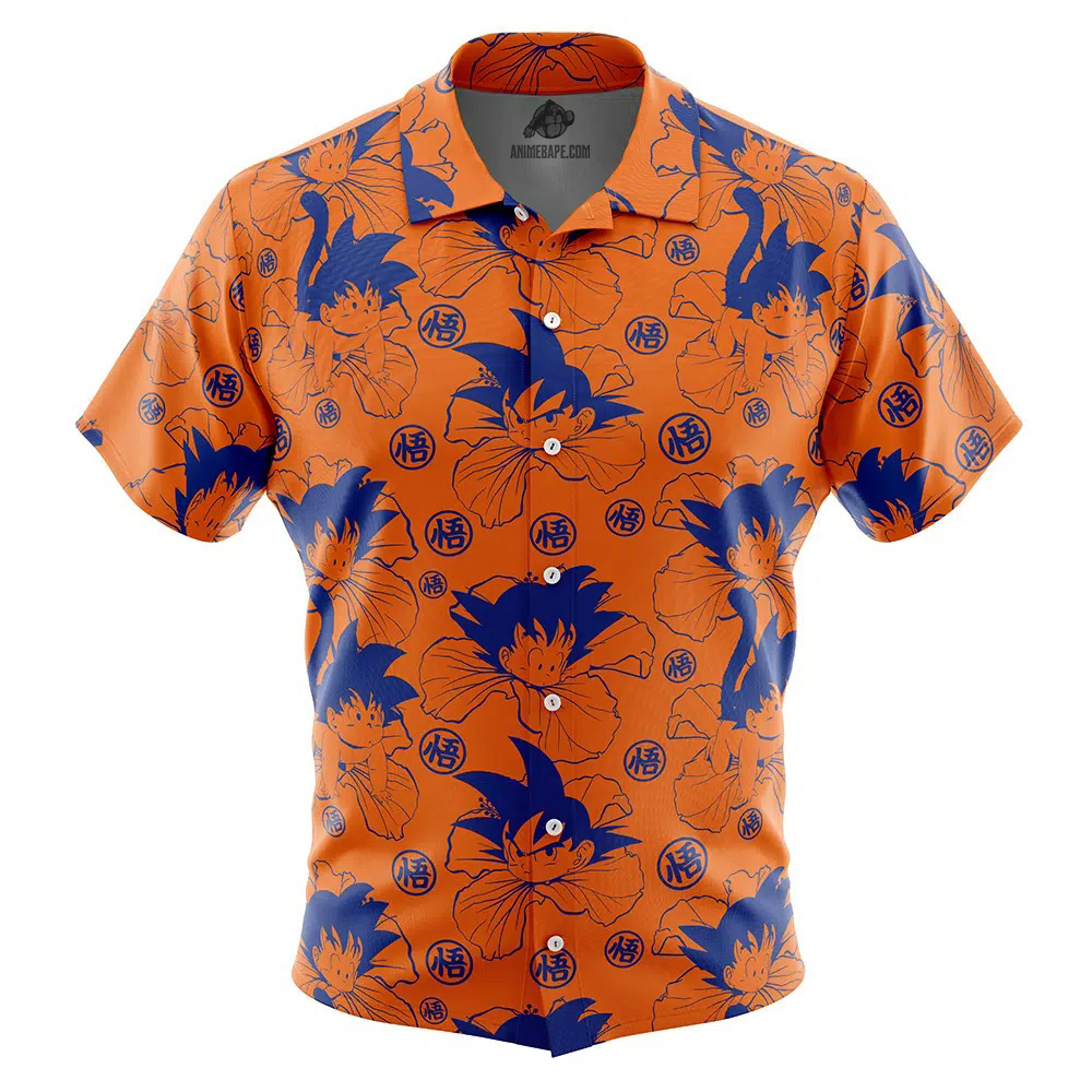 Goku Dragon Ball Z Button Up Hawaiian Shirt
