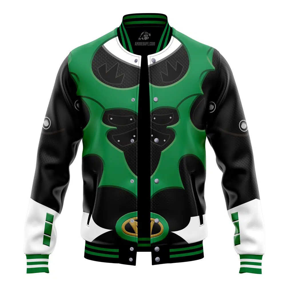 Green Psycho Rangers Power Rangers Varsity Jacket