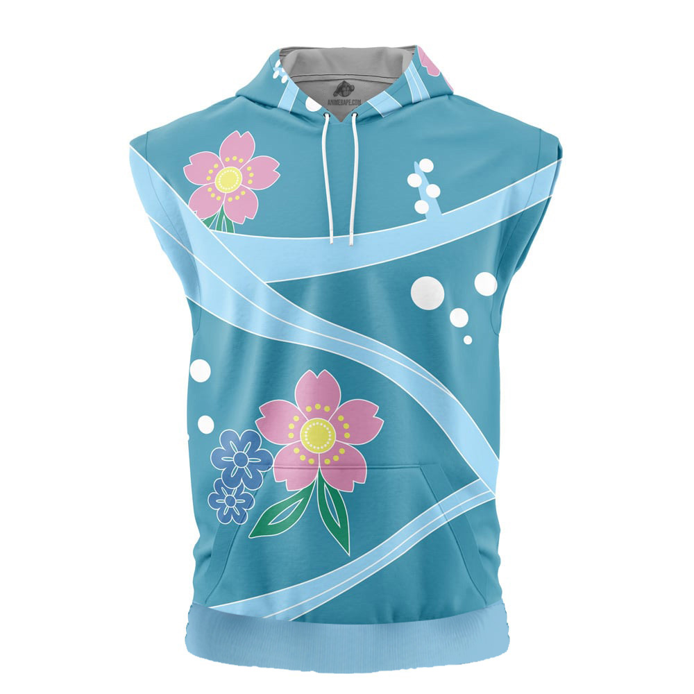Inosuke Demon Slayer Cut Off Sleeveless Workout Hoodie