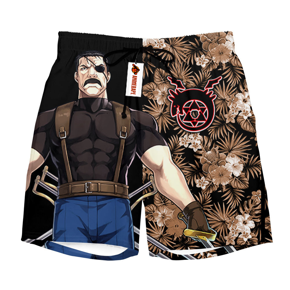 King Bradley Hawaii Board Shorts Custom Style 1302 Fullmetal Alchemist