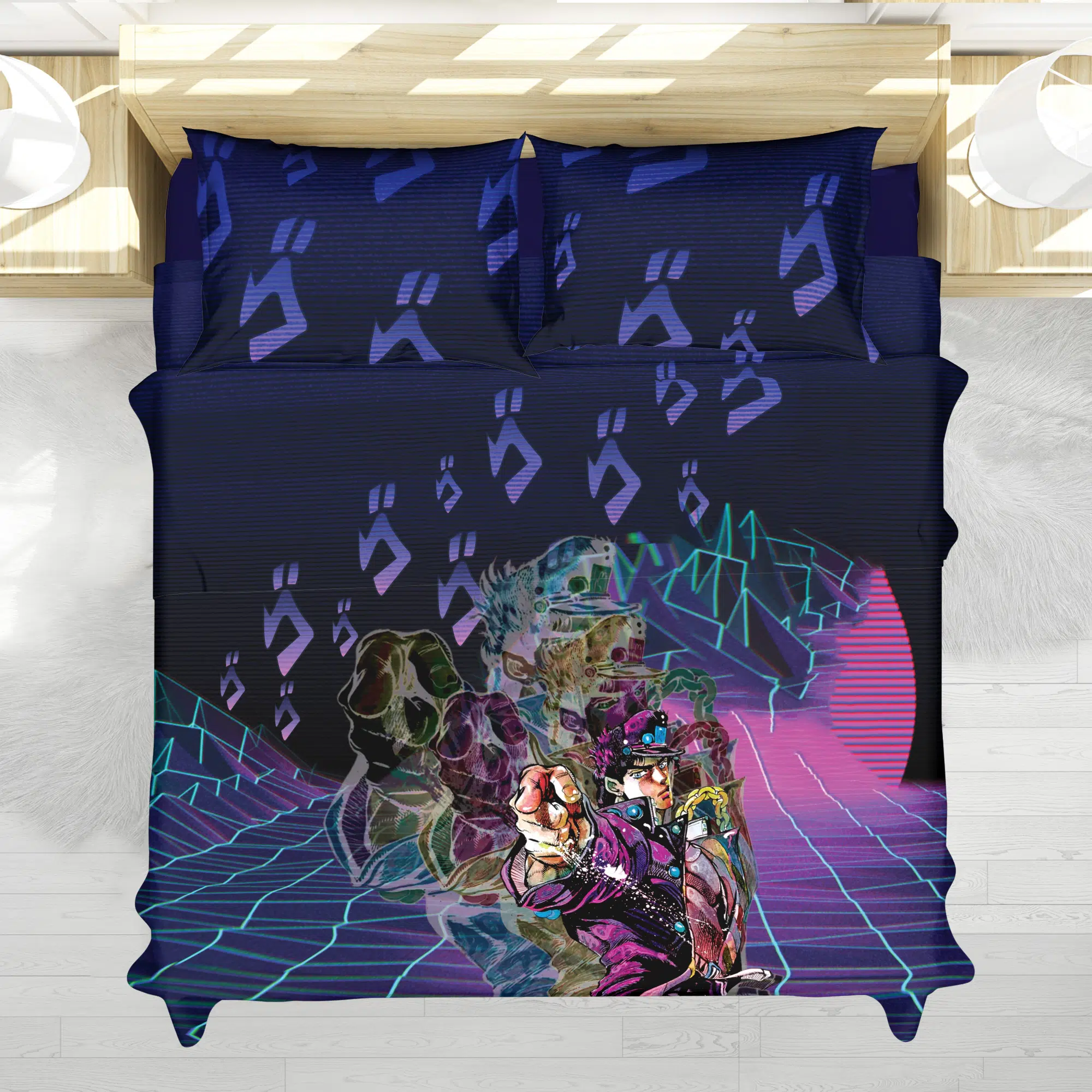 Kujo Jotaro Jojo's Bizarre Adventure Bedding Set