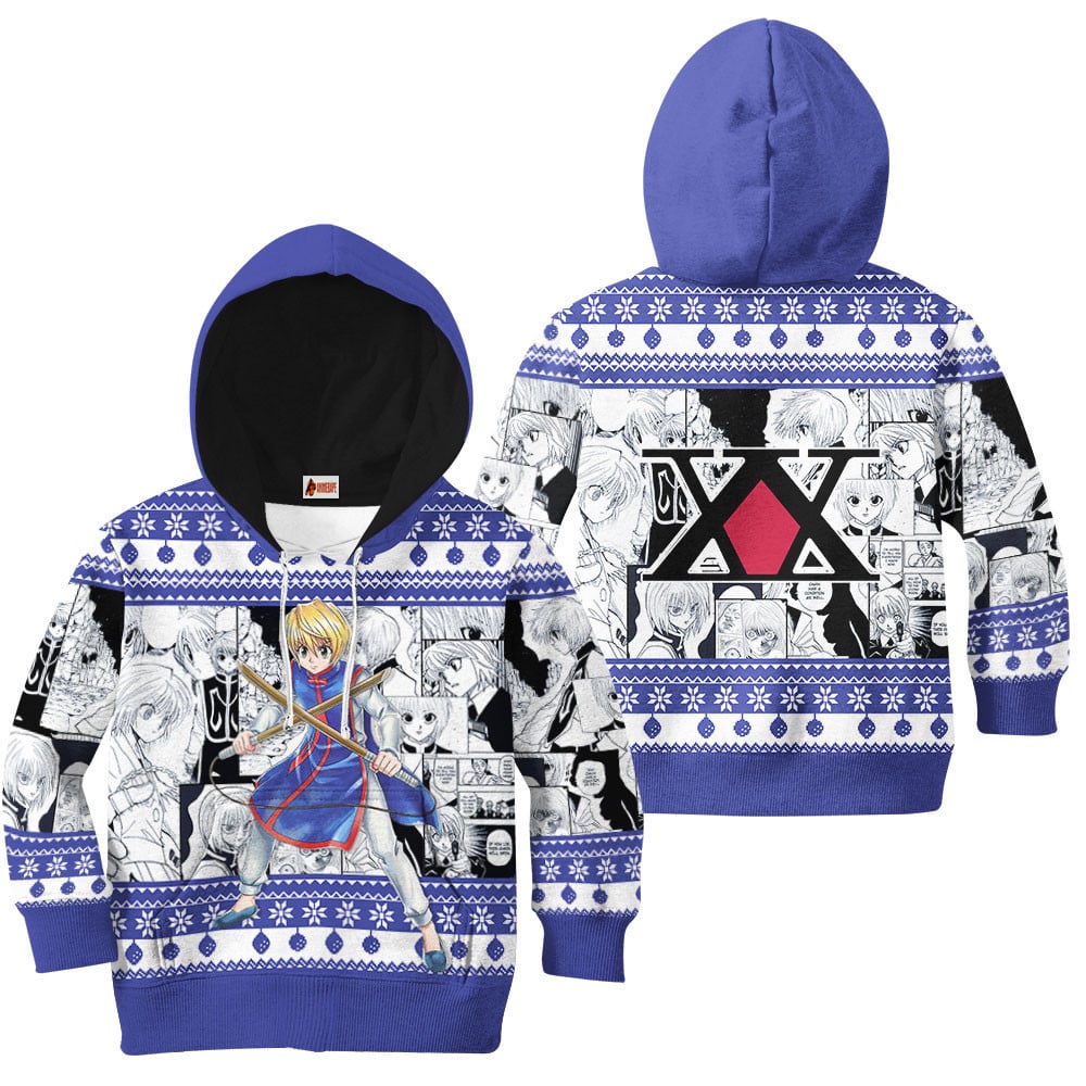 Kids Hoodie Kurapika Ugly Christmas Hunter X Hunter