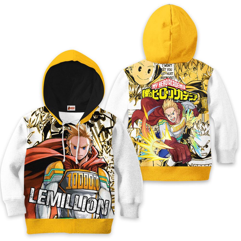 Kids Hoodie Lemillion Manga Mixed Anime My Hero Academia