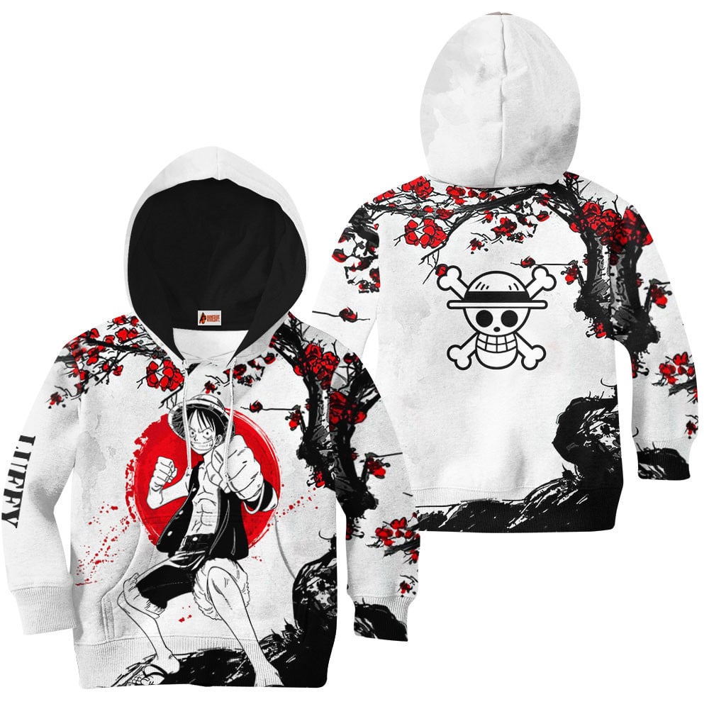Kids Hoodie Luffy Japan Style One Piece