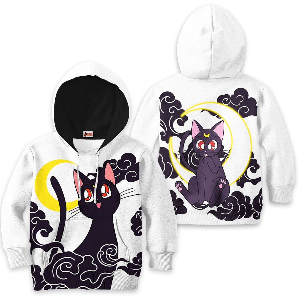 Kids Hoodie Luna Anime Ailor Clothes Style 2 Sailor Moon