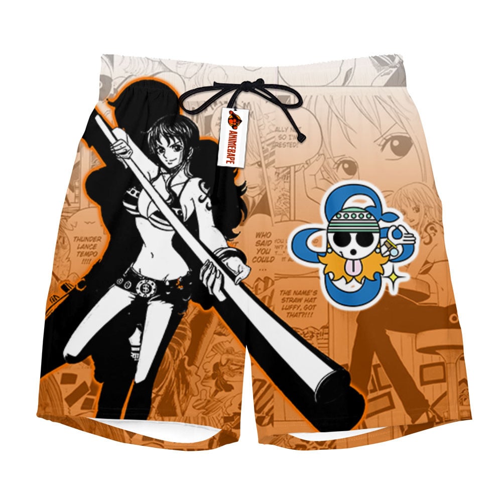 Nami Board Shorts Pants Manga Style One Piece