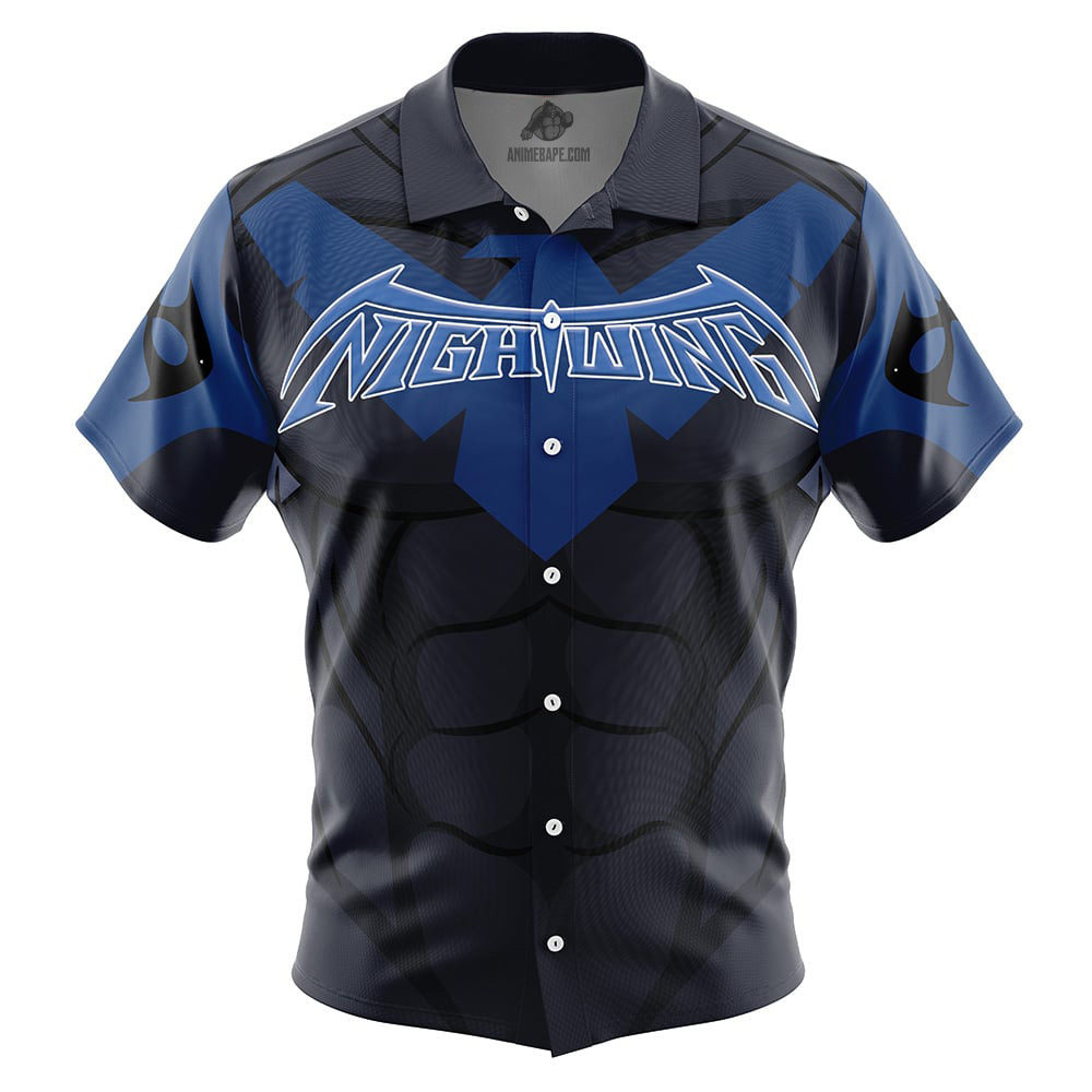 Nightwing DC Comics Button Up Hawaiian Shirt