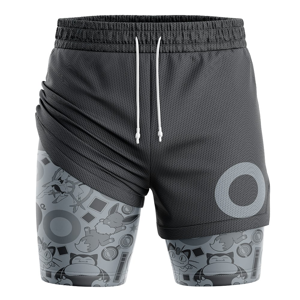 Normal Pokemon Compression Workout Training Shorts (2-in-1)