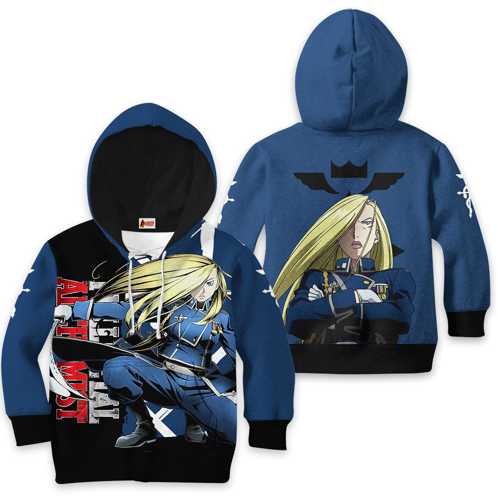 Kids Hoodie Olivier Mira Armstrong Anime Fullmetal Alchemist