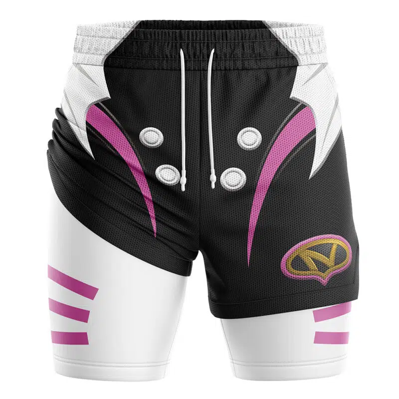 Pink Psycho Ranger Power Rangers Compression Workout Training Shorts (2 ...