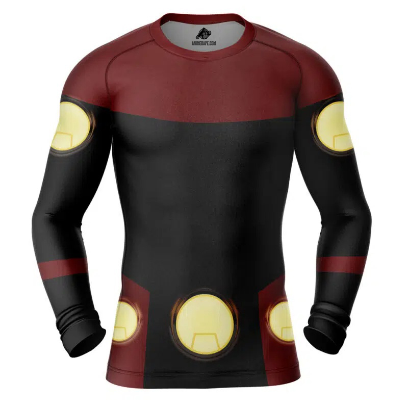 Powerplex Invincible Long Sleeve Rash Guard Compression Shirt - AnimeBape