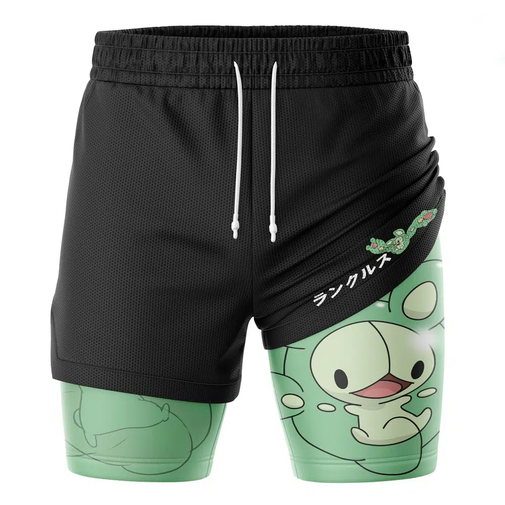 Reuniclus Pokemon Compression Workout Training Shorts (2-in-1)