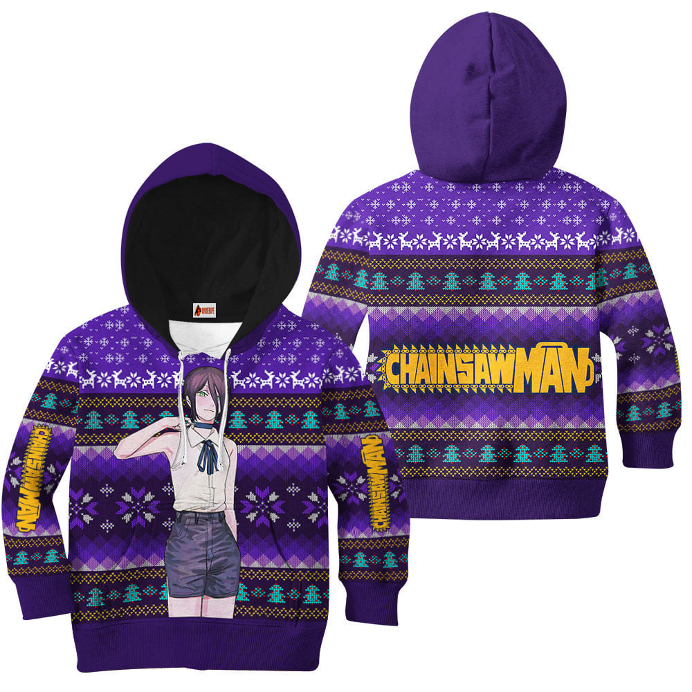 Kids Hoodie Reze Ugly Christmas Chainsaw Man