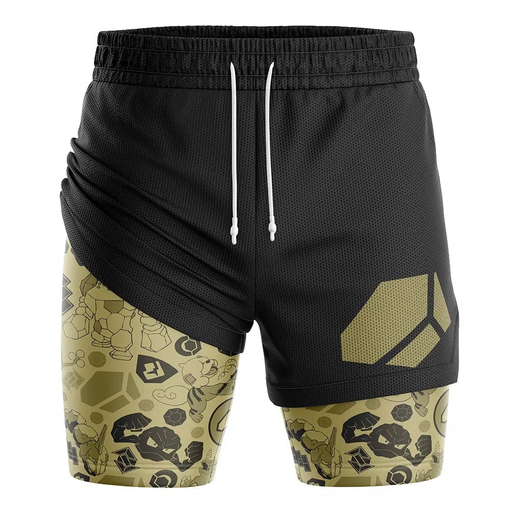 Rock V2 Pokemon Compression Workout Training Shorts (2-in-1)
