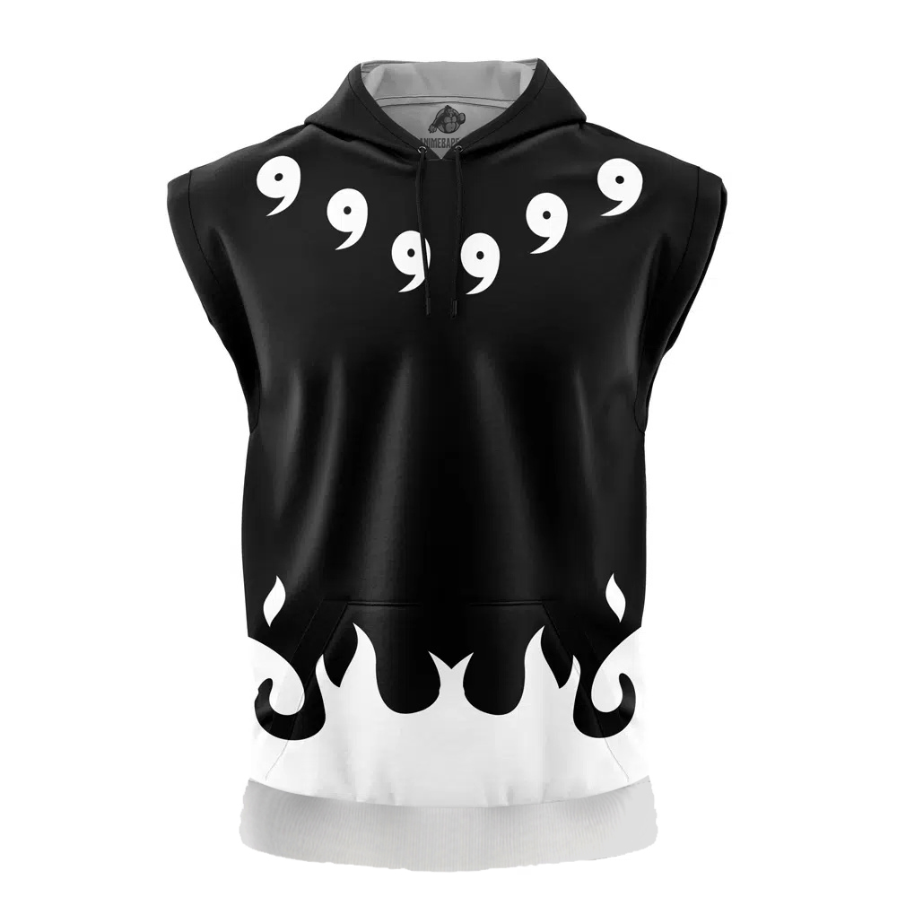 Sage of the Six Paths Shippuden Cut Off Sleeveless Workout Hoodie