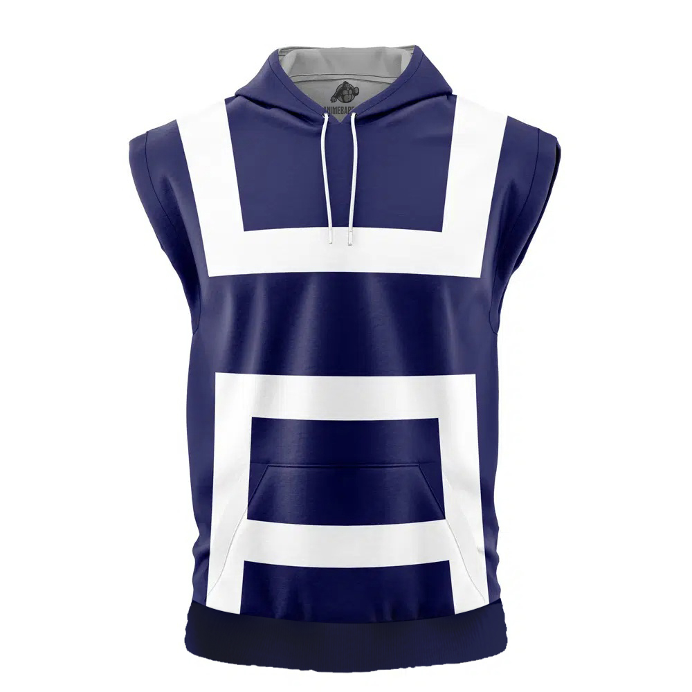 School Uniform My Hero Academia Cut Off Sleeveless Workout Hoodie
