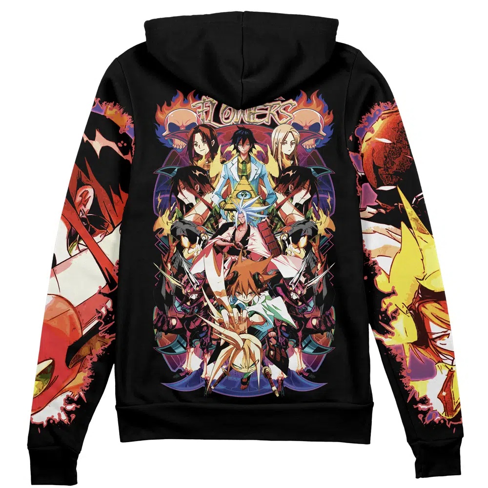 Shaman King Flowers Streetwear Zip Hoodie Jacket